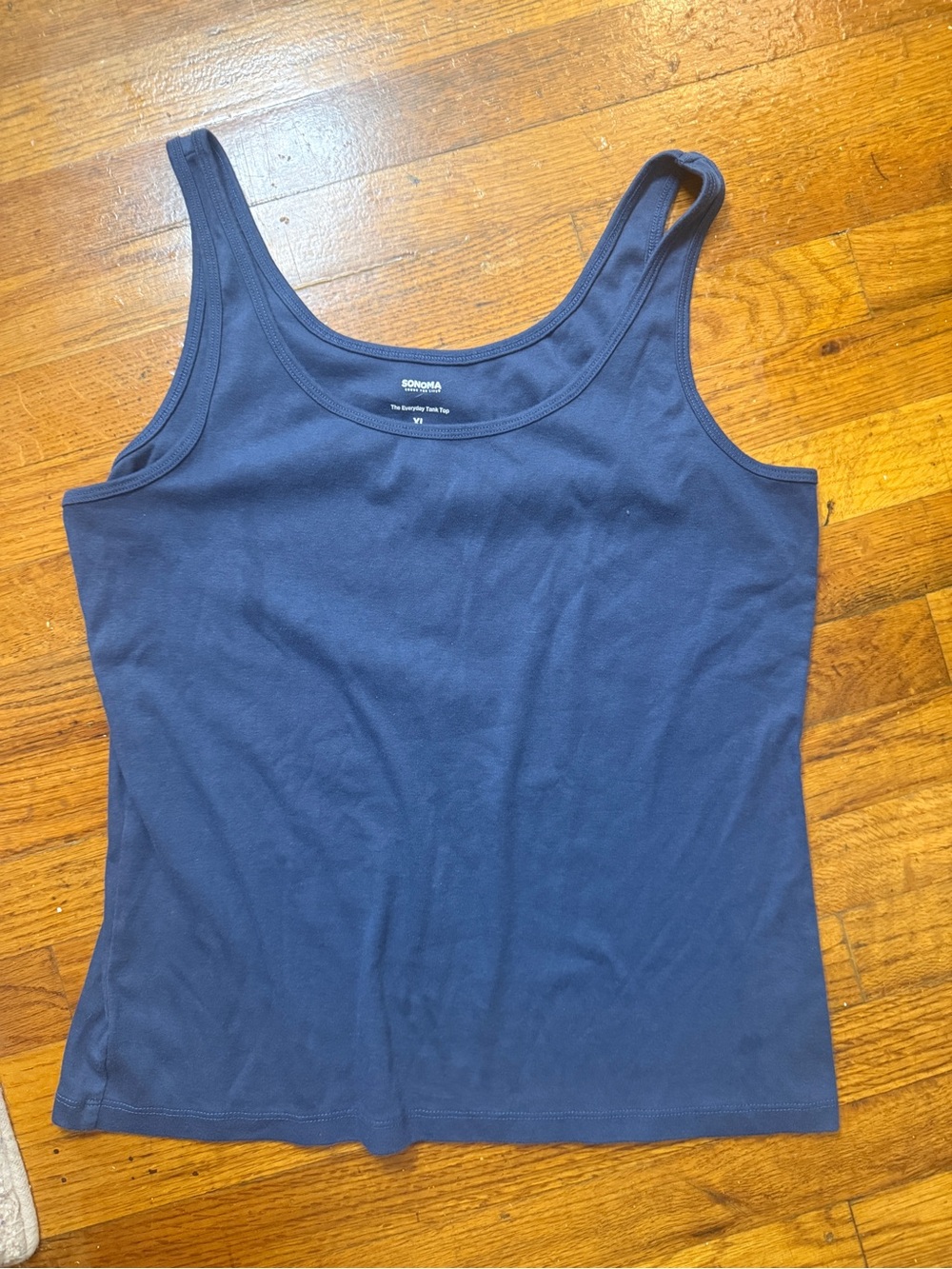 SONOMA Navy Scoop Neck Tank Top